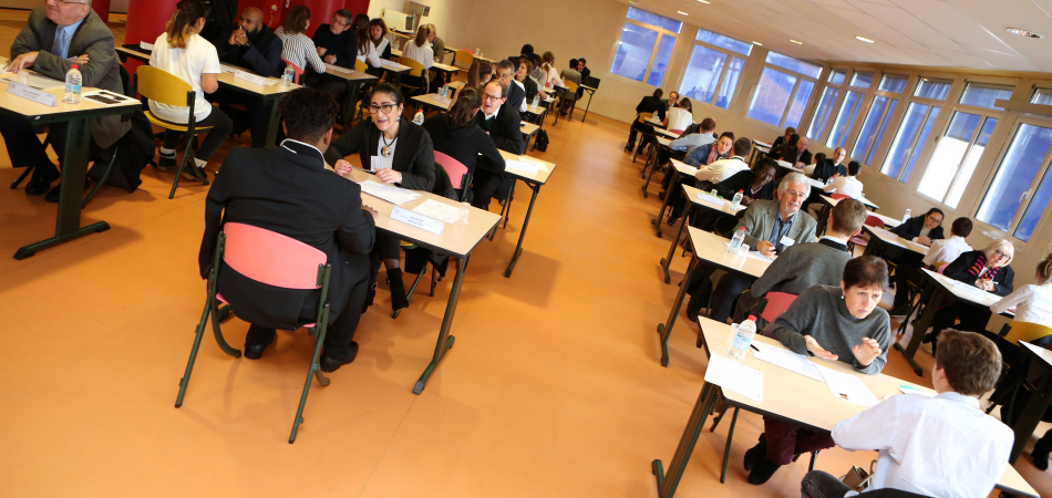 Mon 1er entretien professionnel, speed-meeting collégiens-professionnels