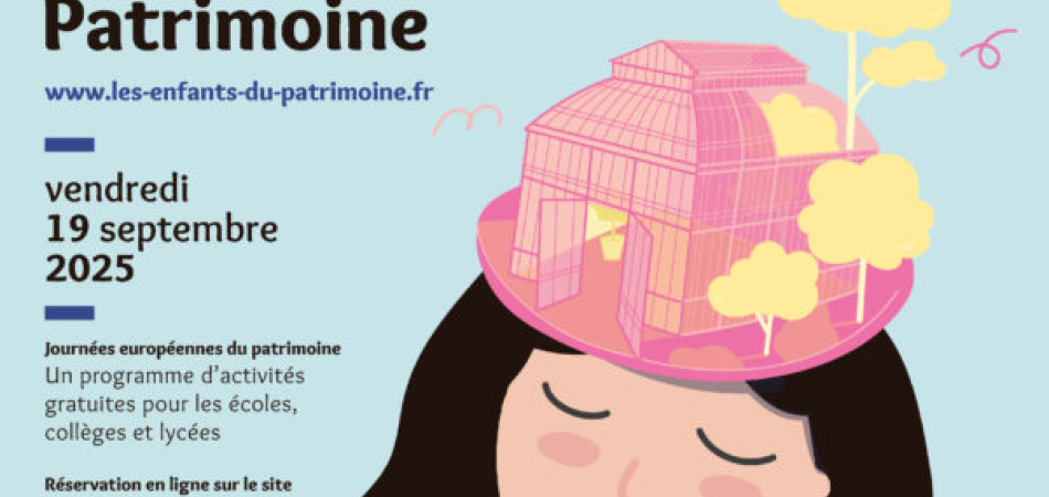 Affiche officielle de l'opération Enfants du patrimoine 2025