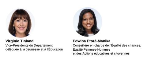 Virginie Tinland et Edwina Etoré-Manika, élues référentes pour les actions éducatives du Val-d'Oise