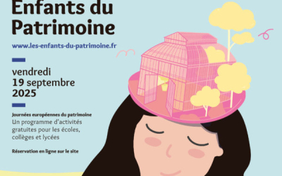 Affiche officielle de l'opération Enfants du patrimoine 2025